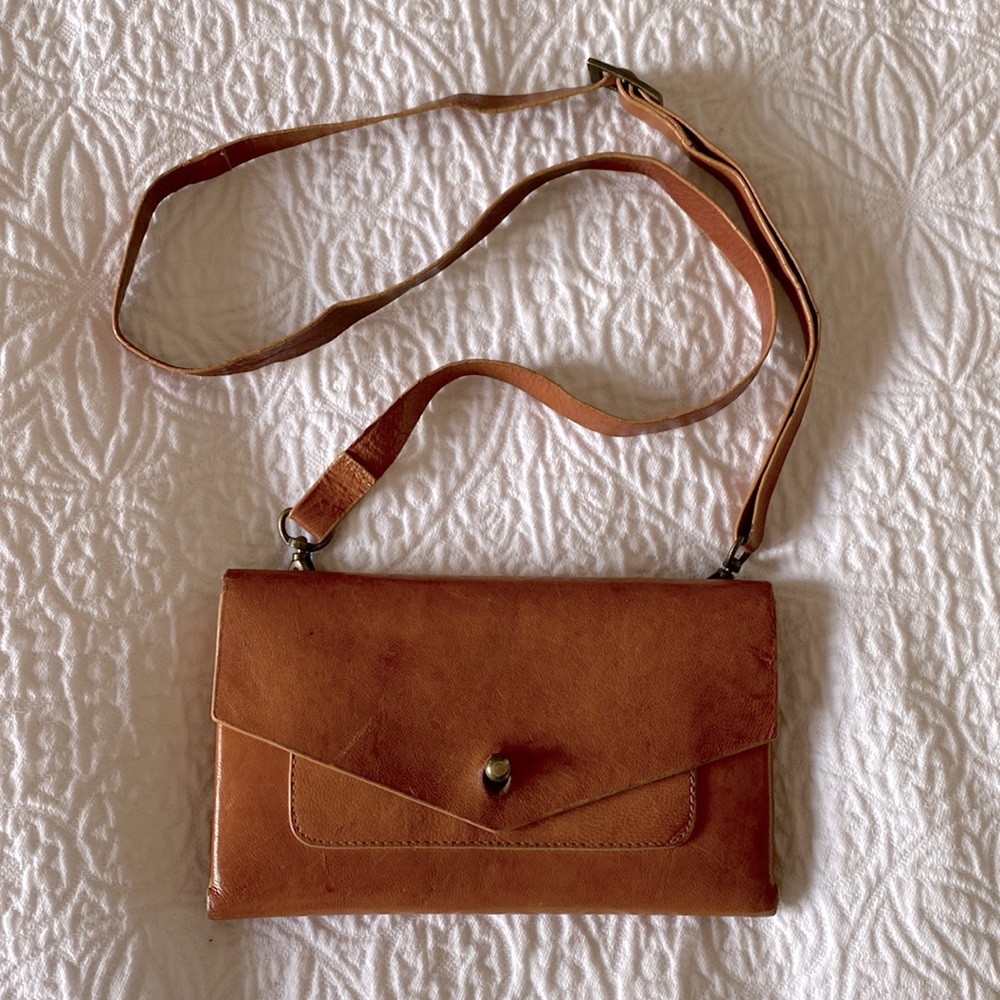 Noonday Rustic Leather Wallet- Belt Bag